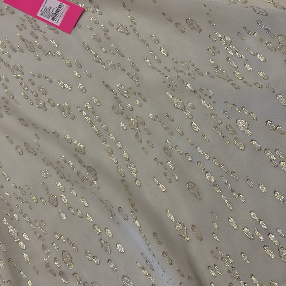 NWT Lilly Pulitzer Idina Tunic Coconut White Gold Large - Picture 5 of 7